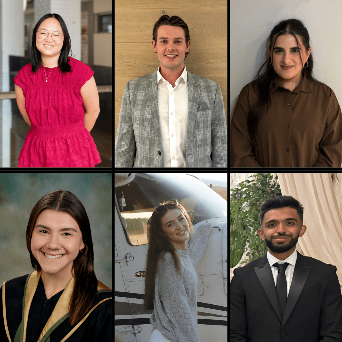 Six undergraduate students